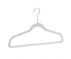 AmazonBasics Cintres en velours pour costumes, Lot de 50, ivoire/dorÃ©