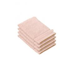 De Witte Lietaer 194697 Stephanie Lot de 4 Gants de Toilette Coton Rose Pastel 540 g/mÂ² 15 x 22 x 1 cm