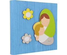 Fabula Album Photo Madonnina Manto Vert 20x17 Multicolore