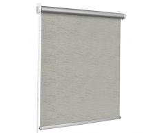 Rollmaxxx Store Enrouleur occultant Thermique Klemmfix, Polyester ABS, Gris mÃ©langÃ©, 40 x 150 cm