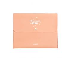Mr Wonderful Housse pour Agenda Wonderful Stuff Corail 28 x 22,5 x 1 cm