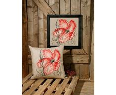 Permin Coussin coquelicot Multicolore 60 x 60 cm