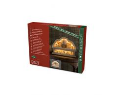 Konstsmide 2818-100 Chandelier à LED, Bois, 1 W, Blanc, 42 x 8 x 36 cm