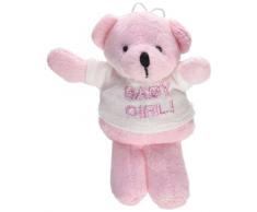 Mopec a267.2 â osita en Peluche avec t-Shirt Baby Girl, Pack de 6 unités