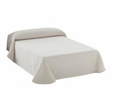 Eysa Marea Boutis Jacquard en Polycoton Blanc 200 cm