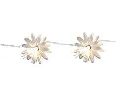 Star Guirlande lumineuse Ã 10 LED Fibre Flower 10 LED blanches chaudes, minuterie longueur : 90 cm, fonctionne avec pile boÃ®te Ã fenÃªtre avec,