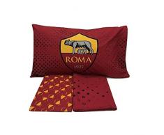 Laura Biagiotti Dolls Rome 6394673r701Â Parure de lit complÃ¨te, 100% Coton, Rouge/Jaune, Simple, 280Â x 150Â x 0,5Â cm