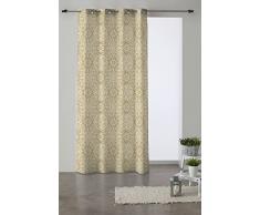 Martina Home cÅur Rideau avec Oeillets, Tissu, 27Â x 2Â x 40Â cm 27x2x40 cm Beige