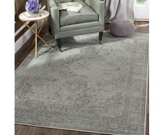 Safavieh Tapis dinspiration Vintage, Tissé Fibre de Viscose douce Tapis en Argent, 200 X 300 cm