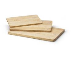 Continenta Planche à découper en Bois dhévéa - Dimensions 24 x 15 x 1 cm