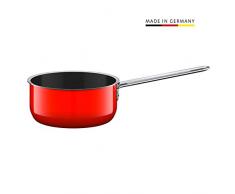 Silit Zeno Red Casserole sans Couvercle à 16 cm, céramique Fonctionnelle Silargan, Compatible Induction, Passe au Lave-Vaisselle, Rouge, 1,3 l