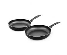 KITCHEN COOK Set de 2 Poeles Aluminium 26cm,30cm Tfi Modele Matis 2630p