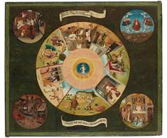 Affiche du Musée du Prado La table des péchés capitaux-El Bosco