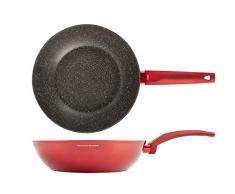 H&H 733918 Alessandro Borghese Sapore Wok anti-adhÃ©sif, 30 cm, induction, aluminium