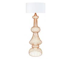 Tosel 51250 Lampadaire 1 Lumière, Acier, E27, 40 W, Marron, 60 x 170 cm