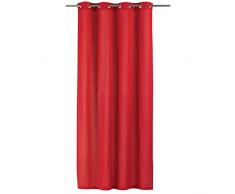 Les Ateliers du Linge - Rideau - Rideau intÃ©rieur - Rideau dÃ©coration - Rideau Salon ou Chambre - Rideau Voilage - 100% Coton - Rouge - 140 x 240 - Renato