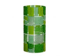 Waga 203â01â72Â Coral Vert Vase en Verre, 8,5Â x 14Â x 30Â cm