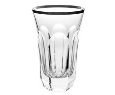 Cristal de Sèvres Chenonceaux Set de Verres Long Drink, Verre, Platine, 9 x 9 x 15 cm, Lot de 2