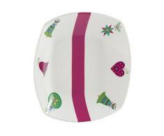 Boules de Noel Cija La Profonde Plat 25 cm en Porcelaine Blanc