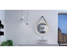 Talos 2806 Miroir Mural avec Bande, Lichtfarbe NeutralweiÃ, 55 cm