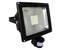 Silver Electronics LED Projecteur sed IR Sensor, 30Â W, noir