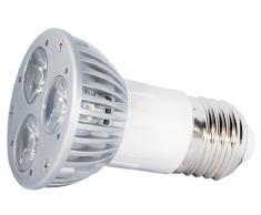 Transmedia LPD3-33FL Power Spot LED 230 V 3 W E27 Blanc Chaud