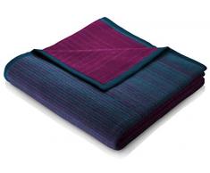 biederlack I Exquisite Cotton-DÃ©gradÃ© I Plaid en Coton 60% Coton 60% Violet/Bleu 150 x 200 cm