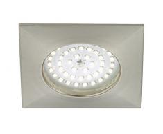 Briloner Leuchten 7207-012 Encastrable LED, plafonnier, spots Plastique, 10.5 W, Nickel Mat, D: D: 100 mm