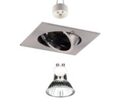 Sluce sL034â2 prim spot encastrable 230 v, gU10 aluminium mat/sL 034â2 gU10 50 w