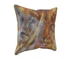 Picanova Coussin dÃ©coratif, Satin, Multicolore, 40 x 40 cm