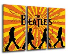 Tableau Moderne Photographique, Impression sur bois, Les Beatles, Musique, 97 x 62 cm, ref. 26223