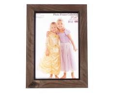 Inov8 9 x 15 cm-Cadre Photo Lot de 2 Dessous de Plat Rustique en Bois de frêne