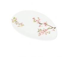 PLAT OVALE 24X16,5CM EN PORCELAINE SAKURA