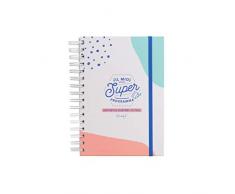 Mr Wonderful Cahier A5 pour Conserver Super Programme (avec Tant de Tickets et de factures), Multicolore, Unique