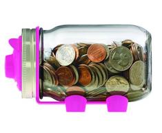 Jarware Piggy Bank Tirelire, Rose