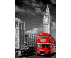 Empire Poster 3D de Londres Bus Rouge Big Ben avec Accessoire