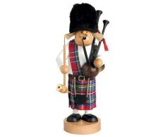KWO Olbernhau Encens Allemand Fumeur Scotsman avec Cornemuse - 29 cm - Authentique Allemand Fumeurs Erzgebirge - K