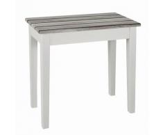 Haku Möbel 51142 Table Basse dAppoint Blanc/Maritime/Pin-56 x 30 x 52 cm