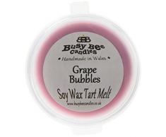 Busy Bee Bougies Cire fondre Bulles de raisin moule à tarte, rose, lot de 6