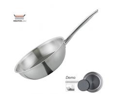 Spring PoÃªle Ã Wok en Acier Inoxydable Mat 53 x 28 x 9 cm