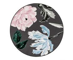 Vallila Interior Hymy Tapis Moderne Motif Floral Gris foncÃ© 133 x 133 cm