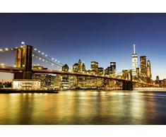 Papier Peint poster panoramique LE PONT DE BROOKLYN 4 x 2,70 m | DÃ©co et photo murale XXL QualitÃ© HD Scenolia