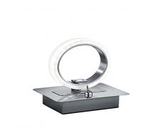 Trio leuchten lampe de table Ã lED abat-jour corland-chrome/acrylique blanc 574310106