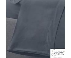 Serene Easy Care Drap Plat, Denim, Super King