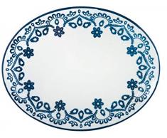 Home Flora Plat de service Piatto portata bleu