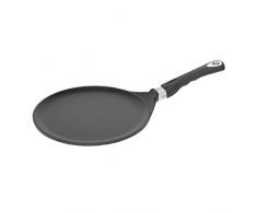 AMT Gastroguss 2059577 PoÃªle crÃªpiÃ¨re Plat Ronde 28cm en Aluminium, Noir/Gris