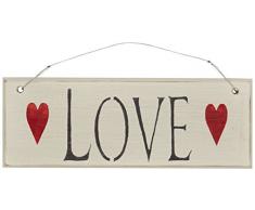 Le Balai Peint Company Love Plaque, crÃ¨me