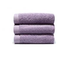 Lasa Set de Serviettes 100% Coton OrchidÃ©e Douche 70 x 140 cm Lavabo et Coiffeuse