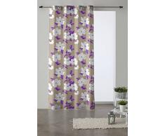 Martina Home cÅur Rideau avec Oeillets, Tissu, 27Â x 2Â x 40Â cm 27x2x40 cm Lilas