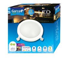 Garza plafonnier lED extérieur circulaire, 6 W, bleu